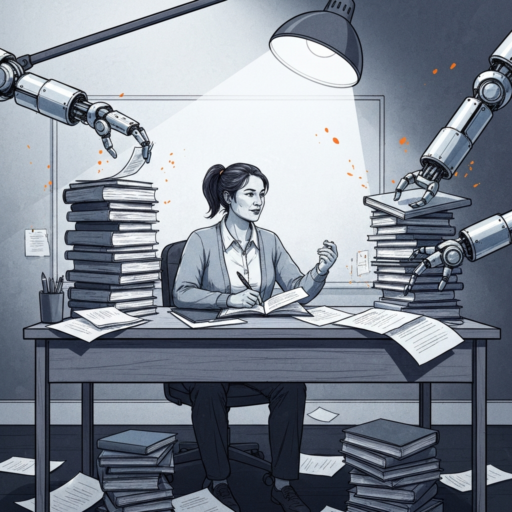 AI jako realny asystent nauczyciela w kwietniowym maratonie: Optymalizacja zadań i efektywna ocena.